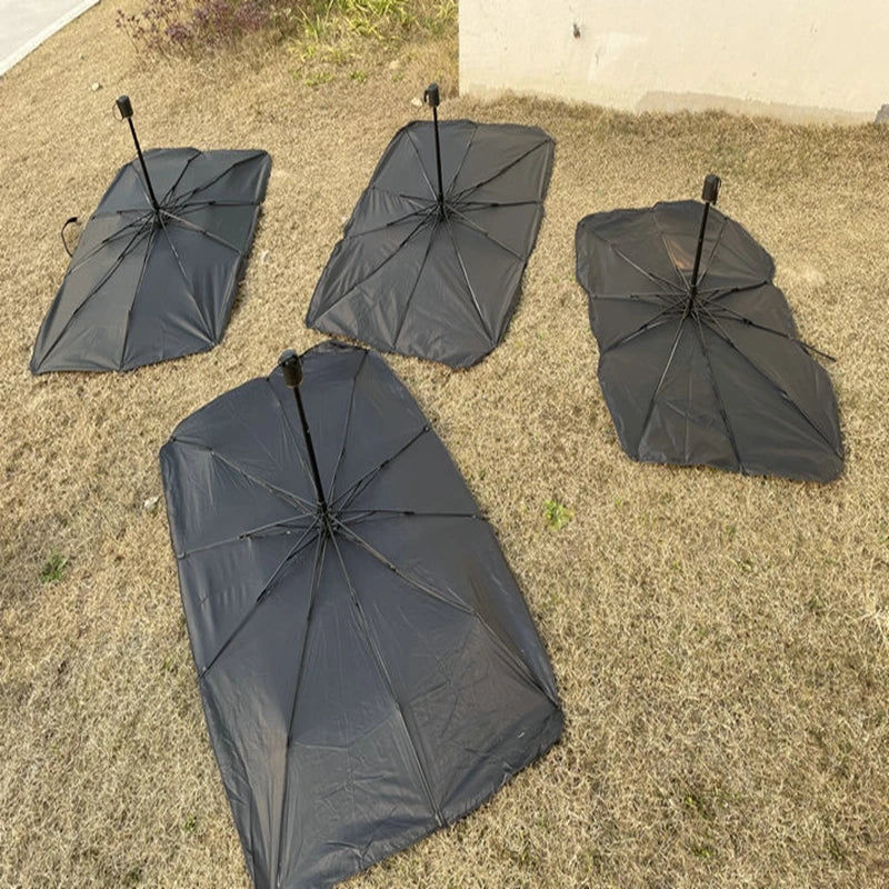 Car Sunshade Car Sunshade Retractable Sunscreen Heat Insulation Front Windshield Parasol