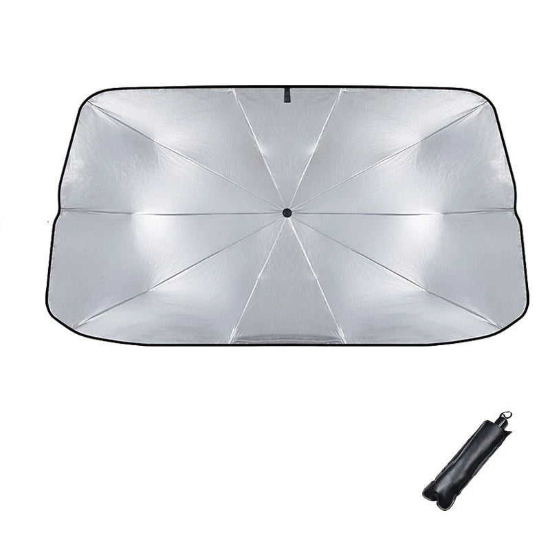 Car Sunshade Car Sunshade Retractable Sunscreen Heat Insulation Front Windshield Parasol