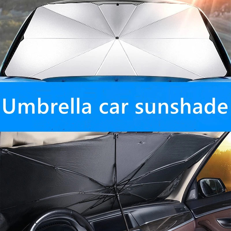 Car Sunshade Car Sunshade Retractable Sunscreen Heat Insulation Front Windshield Parasol